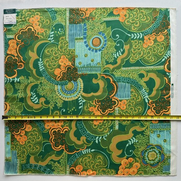 Rare Vintage 60s Cohama Upholstery Fabric in Maxime Pattern - Picture 5 of 10